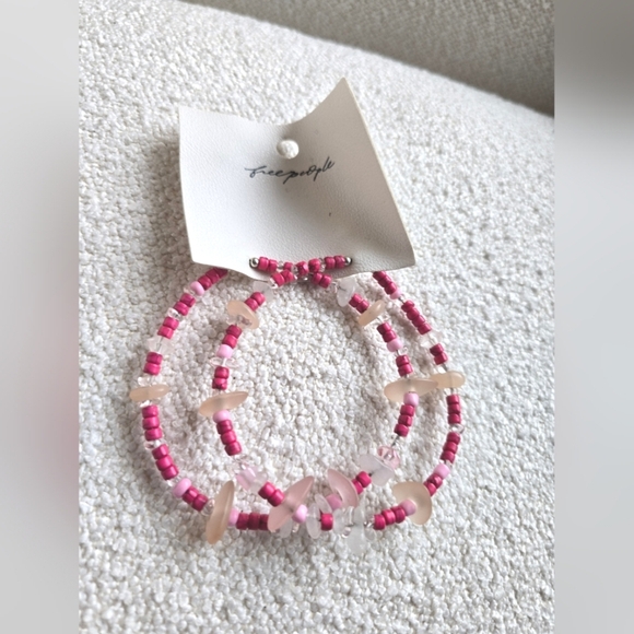 Anthropologie,  Hoop Earrings, Pink - NWOT!!! - Picture 5 of 8